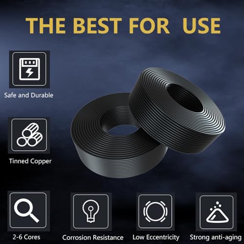 striveday 26 Gauge Wire, 2-Conductor Electrical Wire. 26 AWG Stranded Flexible PVC Tinned Copper 26/2 Cord Extension Cable is Used for LED Lamp Lighting, Automotive, Speaker, Audio, Power, etc. (33FT - 10M). - Image 3