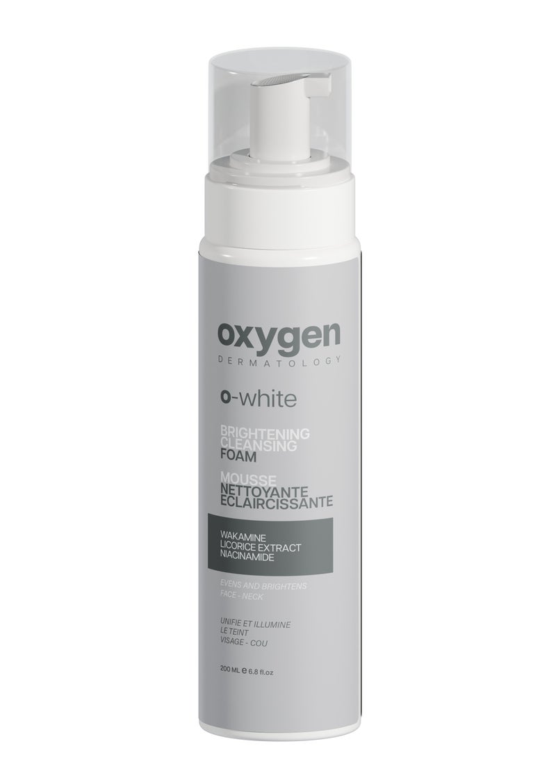 OXYGEN - OXYGEN DERMATOLOGY O-White Brightening Cleansing Foam 200 ml - Image 1