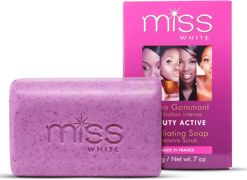 Fair White Miss White Exfoliating Soap Beauty Active 77 oz 200 Skin Brightening Soaps for Face Knees Body
