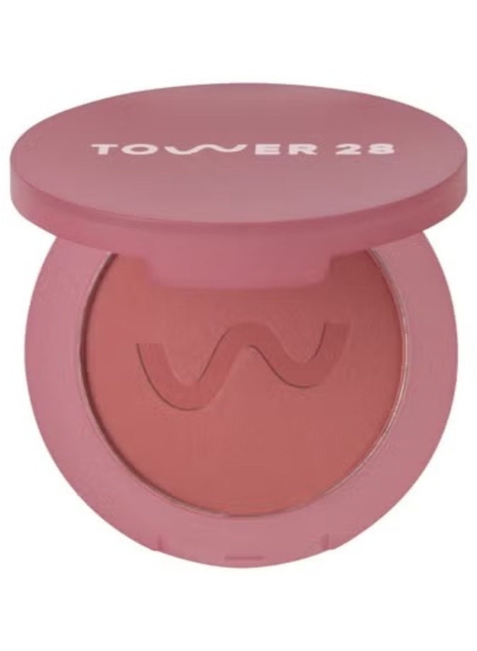 Tower 28 GetSet Matte Setting Powder Blush ,   Samo Spritzer - rosy mauve 4g – Long-Lasting Shine Control & Natural Finish - Image 1