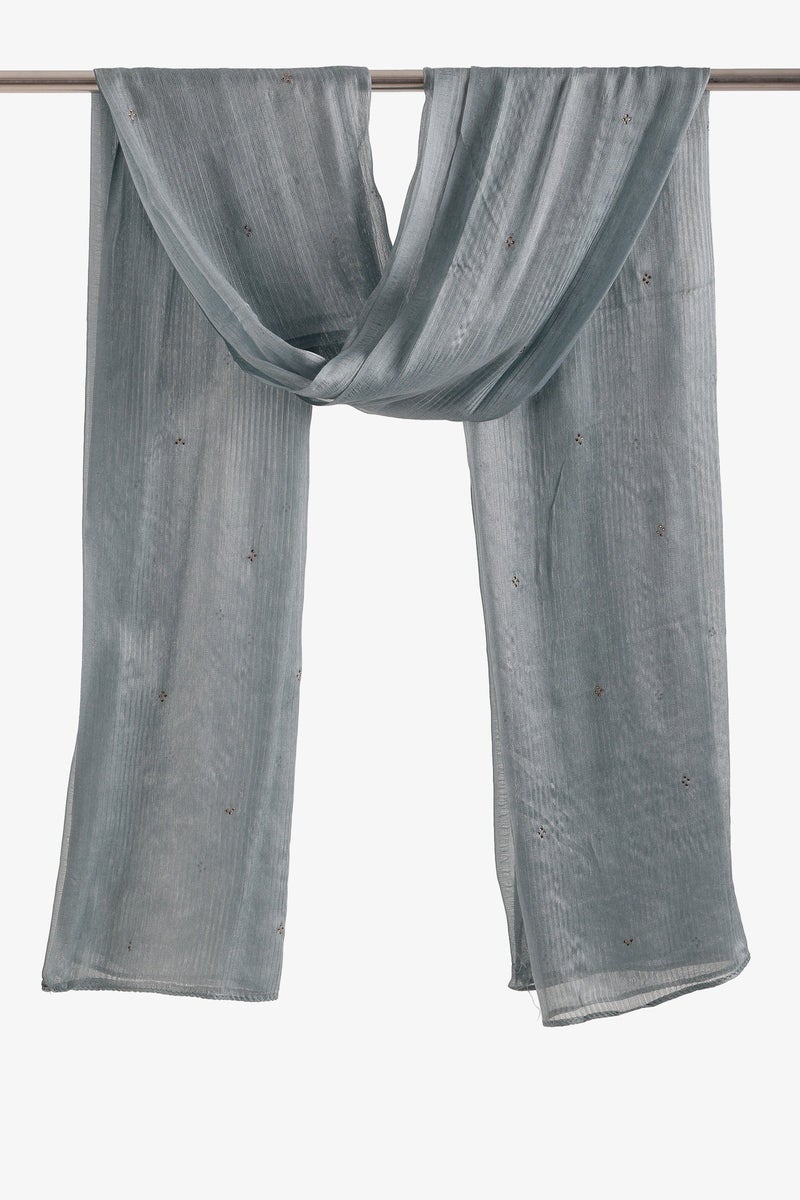 Carina Embroidered Clusters Scarf - Image 1