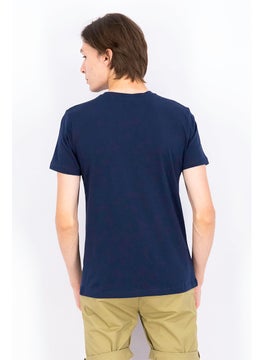 Men Crew Neck Short Sleeve Brand Logo T-shirt, Navy - pzsku/Z19F3F5831CEFF80CA128Z/45/_/1739801661/05524c6f-5e3d-45c5-842c-a12bdb39e8f8