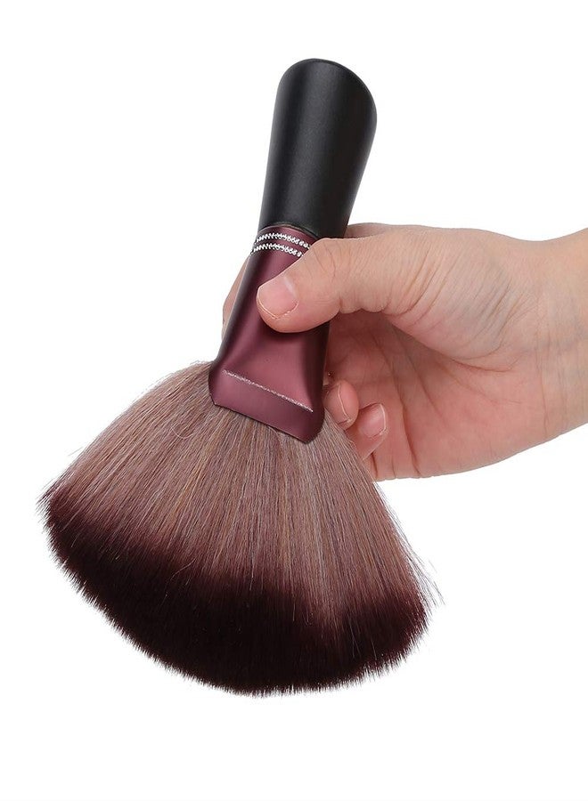 YOSOO Barber Neck Hair Sweep Hair Brush, Fan Shape Soft Hairdressing Broken Hair Duster, Thick Hair brush Hair Salon Neck Hair Clean Sweep Tool, Barber Brush Hair Clippings Remove - Image 2