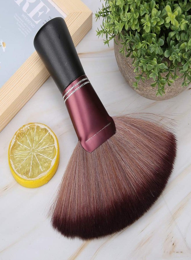 YOSOO Barber Neck Hair Sweep Hair Brush, Fan Shape Soft Hairdressing Broken Hair Duster, Thick Hair brush Hair Salon Neck Hair Clean Sweep Tool, Barber Brush Hair Clippings Remove - Image 3