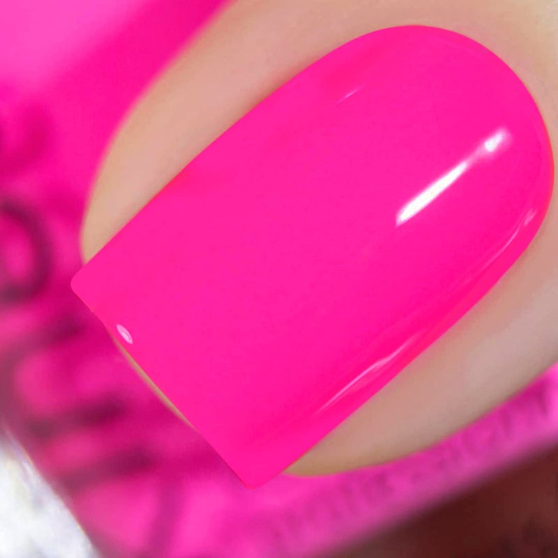 Vishine Nail Gel Polish, 15ml Soak Off Nail Gel Polish Nail Art Manicure Salon DIY at Home Long-lasting - Hot Pink 0.5 OZ - Image 1
