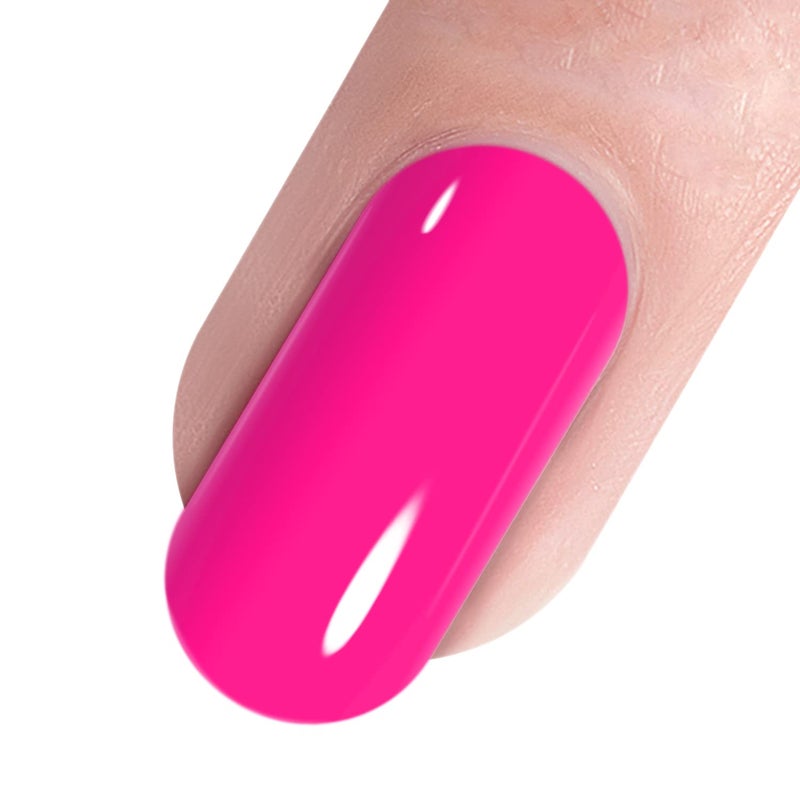 Vishine Nail Gel Polish, 15ml Soak Off Nail Gel Polish Nail Art Manicure Salon DIY at Home Long-lasting - Hot Pink 0.5 OZ - Image 3