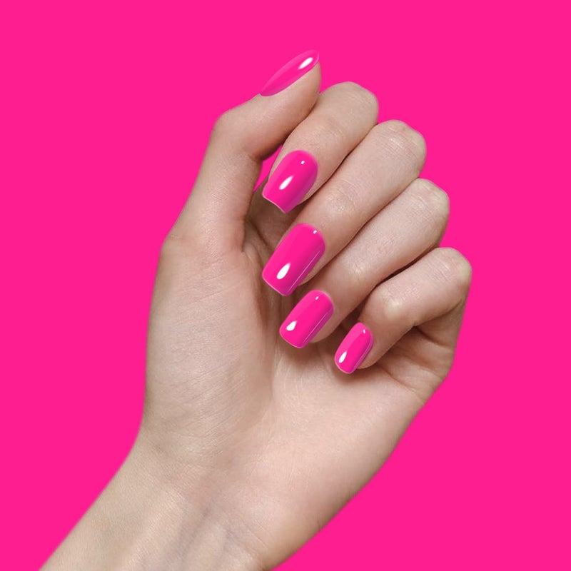 Vishine Nail Gel Polish, 15ml Soak Off Nail Gel Polish Nail Art Manicure Salon DIY at Home Long-lasting - Hot Pink 0.5 OZ - Image 2