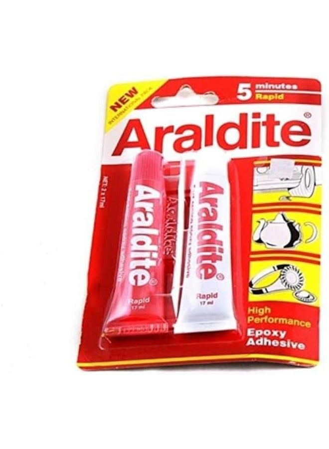 Araldite Epoxy Red 17 Ml 2 Tubes