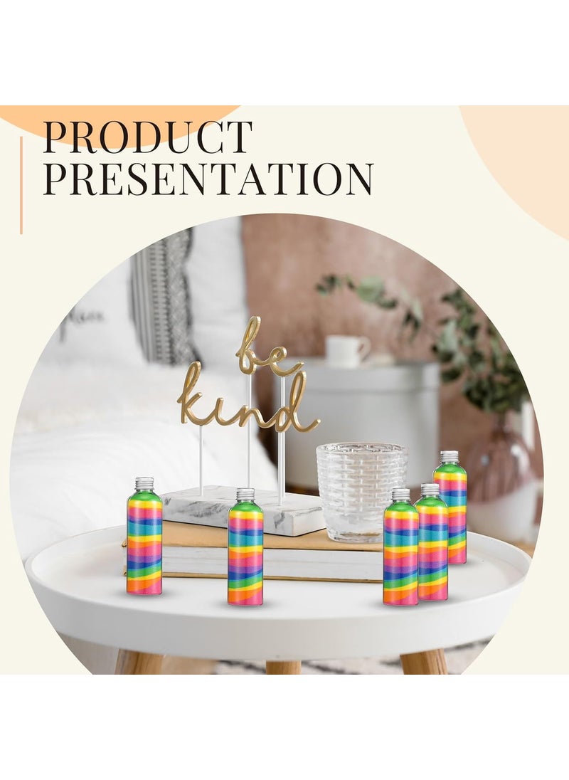 Nuenen Nuenen 80 Pcs 34oz Plastic Sand Art Bottles with Caps Potion Bottle Spell Jars Sand Art Containers with 20 Funnels for Craft Collection Craft Party DIY Art Activity Group Birthday Wedding Party Favor  - Image 4