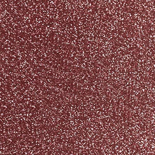 Siser Glitter HTV 20 x 12 Sheet  Iron on Heat Transfer Vinyl Rose Gold - Image 1