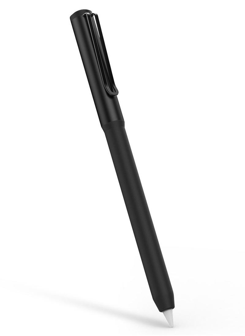 Spigen DA201 Apple Pencil Pro & Apple Pencil 2nd Generation Protective Case Cover Sleeve with Clip Premium Classic Design Compatible with Magnetic Charging & Double Tap - Black  - Image 1