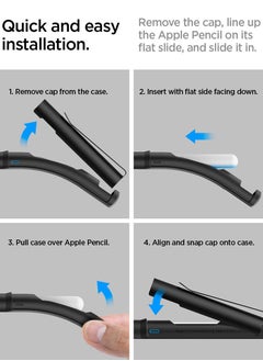 DA201 غطاء واقٍ لجهاز Apple Pencil Pro وApple Pencil من الجيل الثاني مع مشبك بتصميم كلاسيكي فاخر متوافق مع الشحن المغناطيسي والضغط المزدوج - أسود - pzsku/Z19F41D0F135D0AEDC065Z/45/_/1722930202/9fb4e89a-6f3e-49db-997a-a12ebcd4afcc