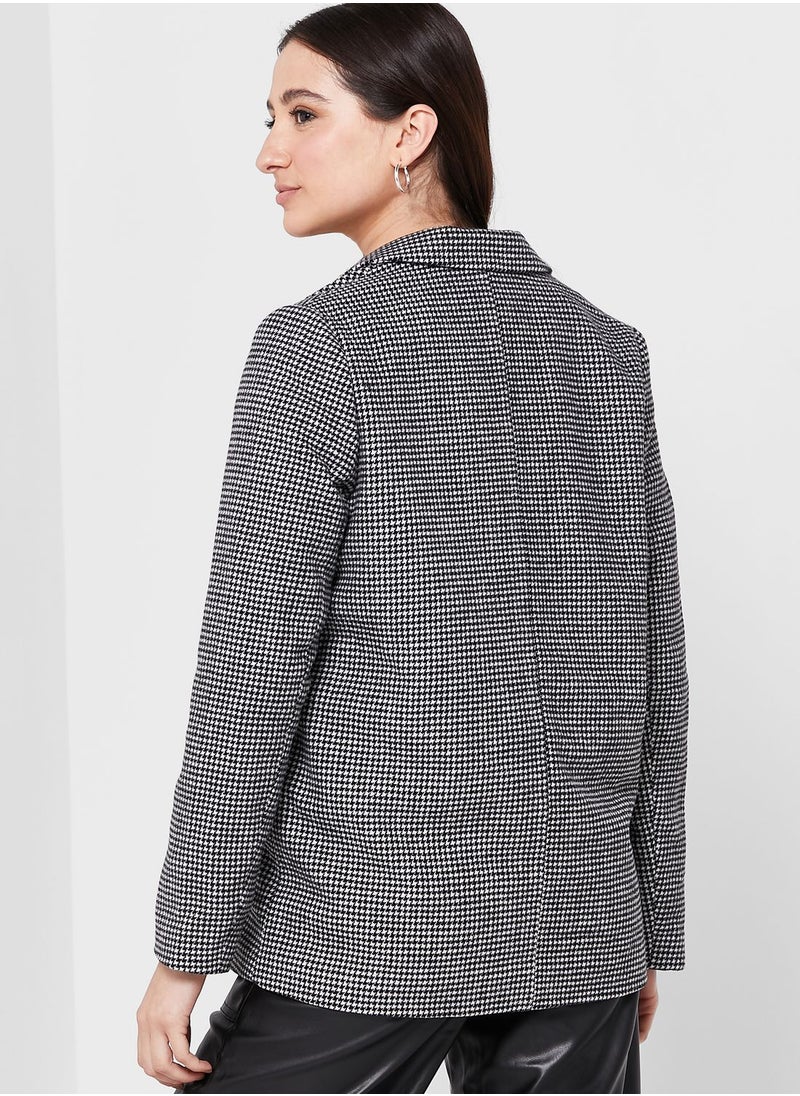 VERO MODA - Checked Tailored Blazer - Image 1