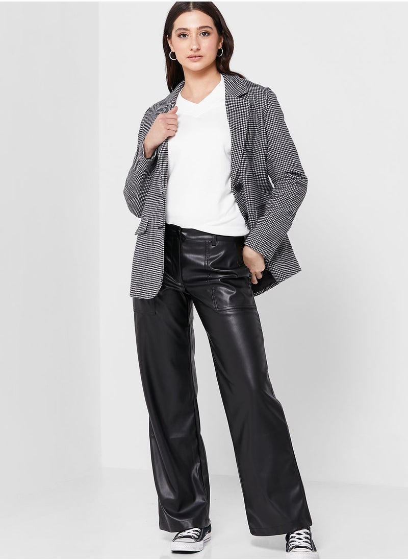 VERO MODA - Checked Tailored Blazer - Image 1