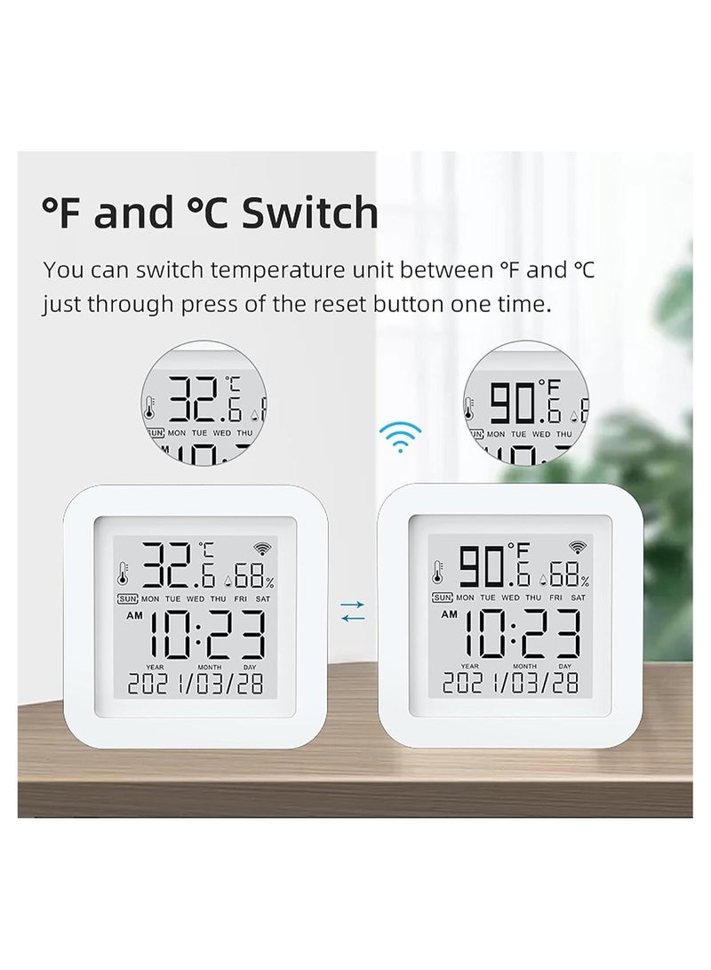 واي آند دي WiFi Temperature Humidity Monitor, Wireless Sensor with APP Alert, Digital Thermometer Hygrometer for Home Pet Garage Wine Cellar Greenhouse - Image 2