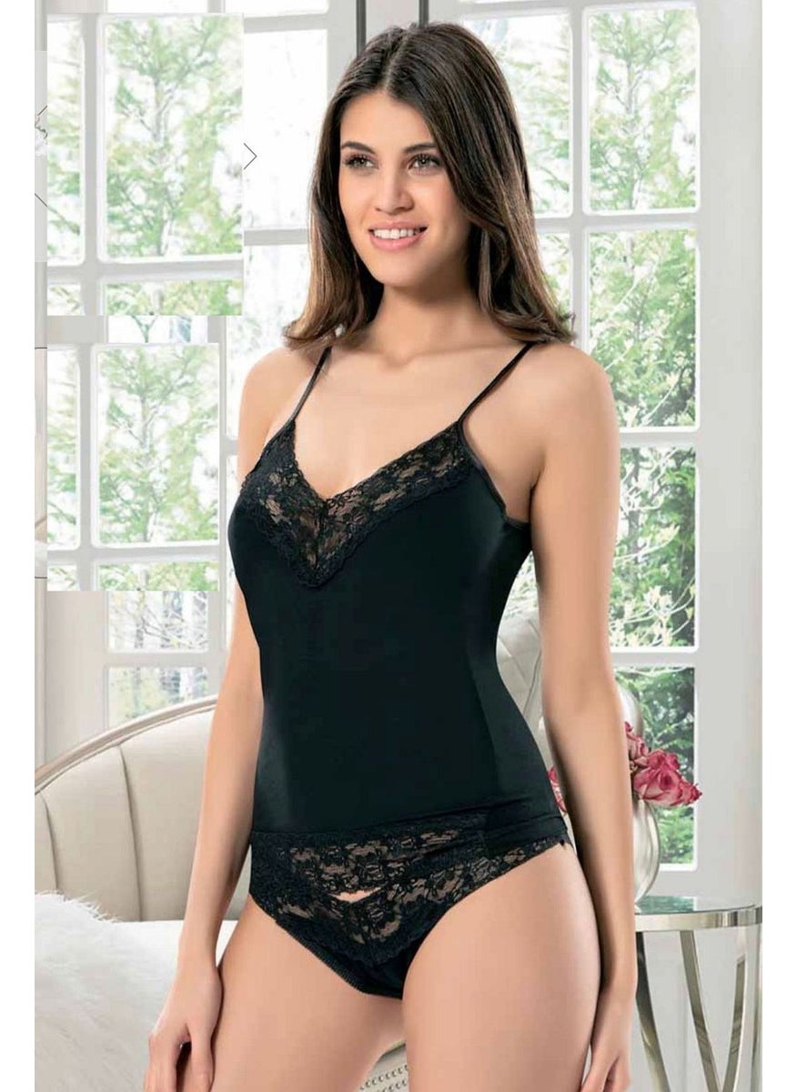 X Ses - Xses 940 Women's Athlete Panties Set-Black - Image 1