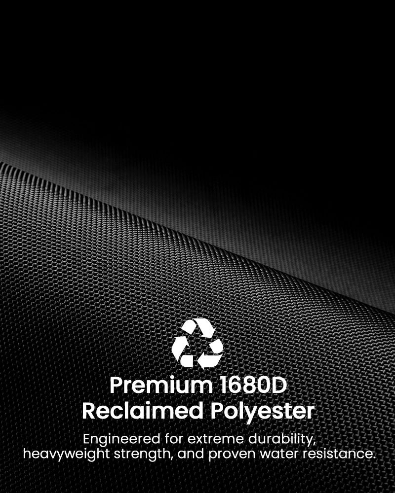 tomtoc Travel Cable Organizer Pouch, Electronics Accessories Organizer Portable Waterproof Double Accessories Carry Case for Cord, Charger, Cables, USB Drive, Black - Image 5