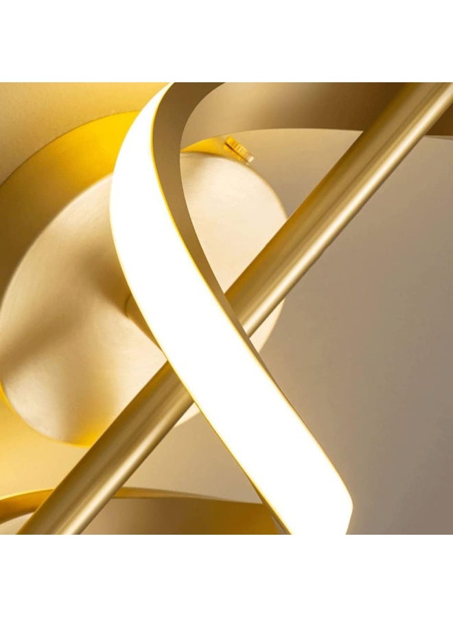 NAGAFA SHOP Modern Gold LED Wall Lamp Decorative Indoor Wall Light Spiral Wall Lamp for Living Room, Bedroom & Hallway - Image 3