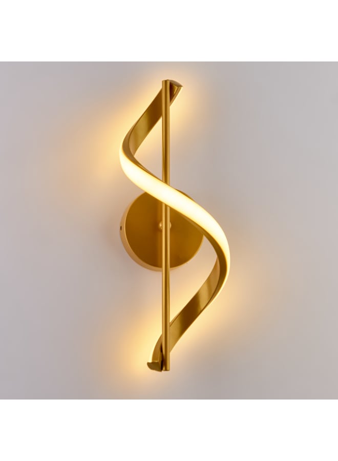 نجفة شوب أبليك حائط ليد مودرن باللون الذهبي مقاس30 سم – 3 ألوان إضاءة LED – إضاءة حائط للريسبشن وغرفة النوم والمعيشة والممرات -10*10*35سم - Image 4