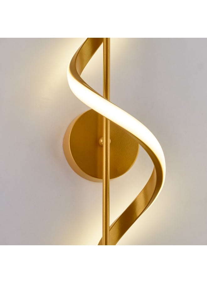 نجفة شوب أبليك حائط ليد مودرن باللون الذهبي مقاس30 سم – 3 ألوان إضاءة LED – إضاءة حائط للريسبشن وغرفة النوم والمعيشة والممرات -10*10*35سم - Image 2