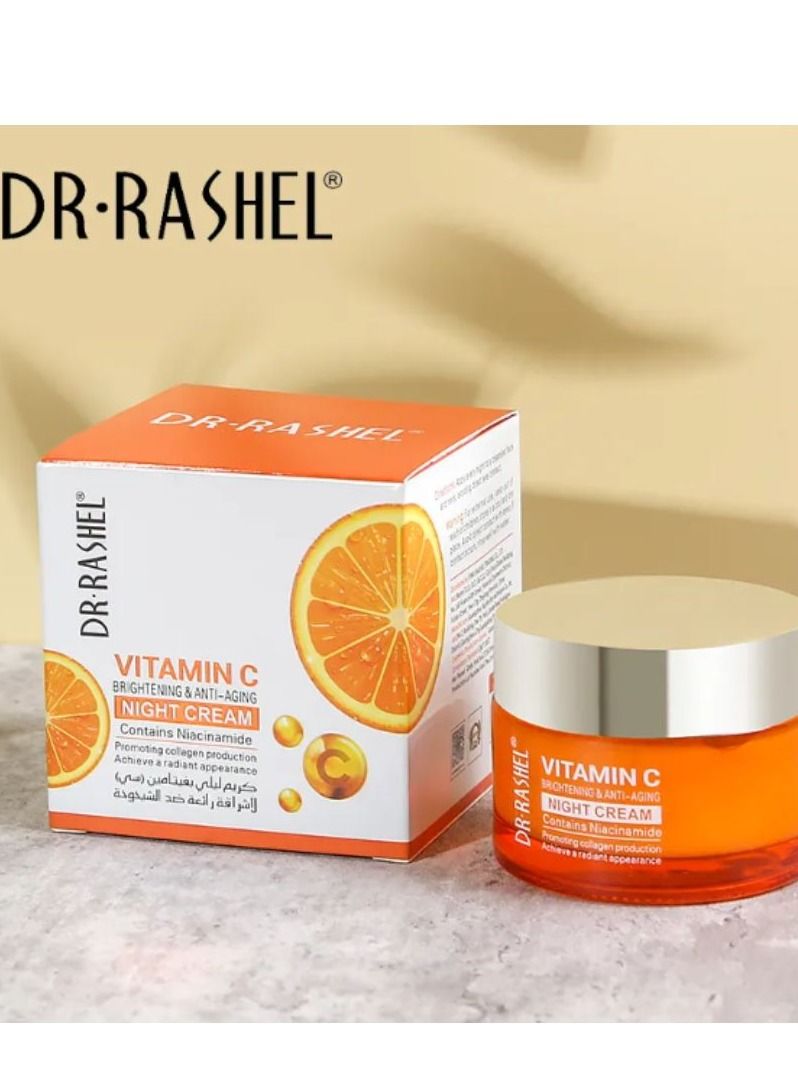 RASHELL Vitamin C Brightening And Anti-Aging Night Cream 50g - Image 1