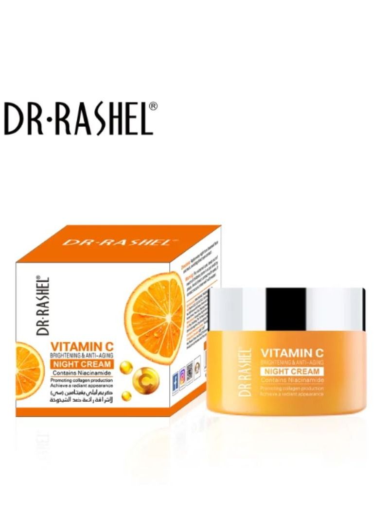 RASHELL Vitamin C Brightening And Anti-Aging Night Cream 50g - Image 3