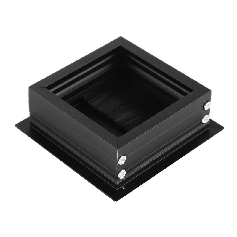 Wire Cable Grommet Hole Cover 80*80mm Aluminum Alloy Wear Resistant - Flip Open Cover Wire Cable Grommet for Office Table TV Cabinet Computer Desk - Image 2