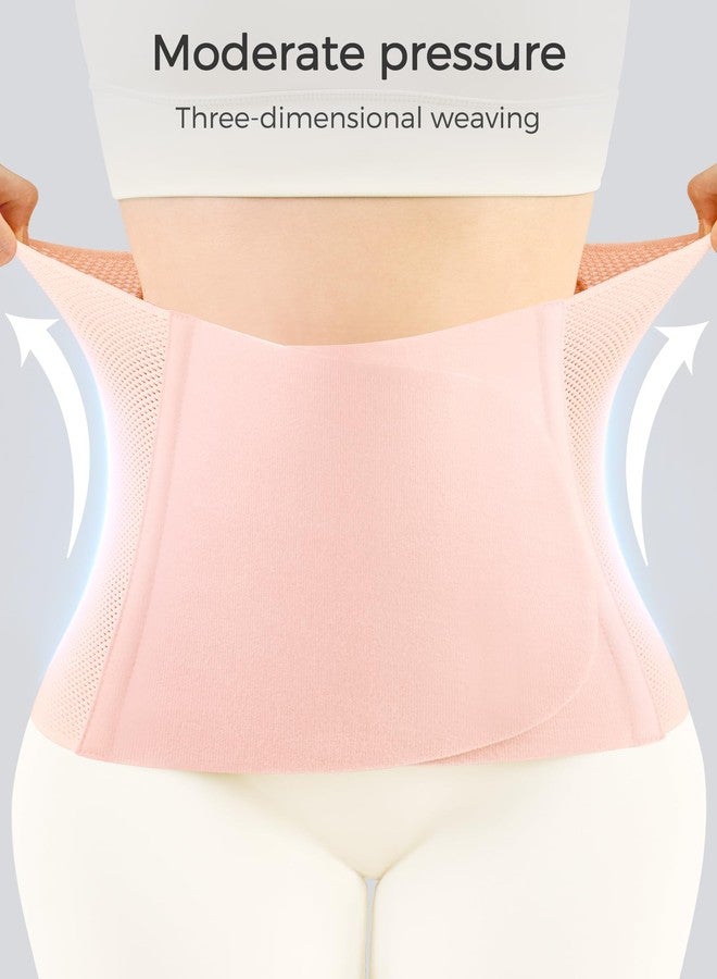 FREETOO Postpartum Belly Band Wrap for Women,Abdominal Binder Post Surgery,for Natural Delivery,C Section Belly Binder Post Partum,Stomach Binder Postpartum with Adjustable Compression,M,Pink - Image 5