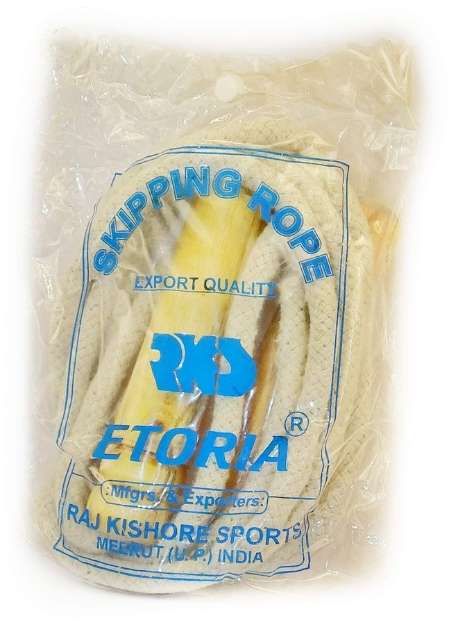 Etoria Cotton Skipping Rope for Unisex (Brown and White) - Image 4