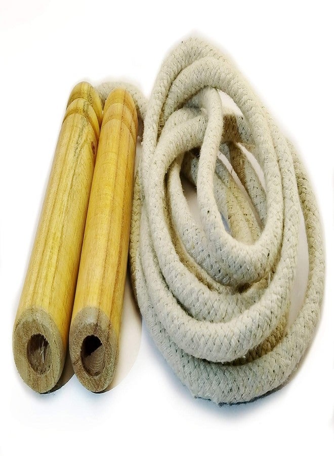 Etoria Cotton Skipping Rope for Unisex (Brown and White) - Image 3