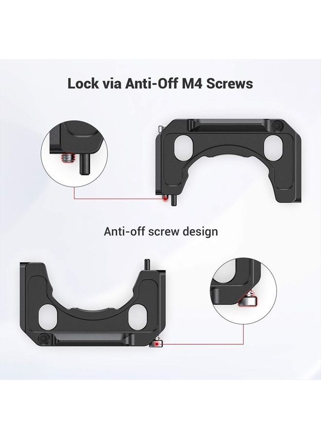 SMALLRIG - Rod Clamp Ring Extension Mounting Ring Compatible with DJI Ronin S Gimbal Stabilizer for DSLR Camera w/NATO Rail, 1/4'' Threaded Holes and 3/8'' Locating Holes for ARRI Standard – 2221 - Image 1