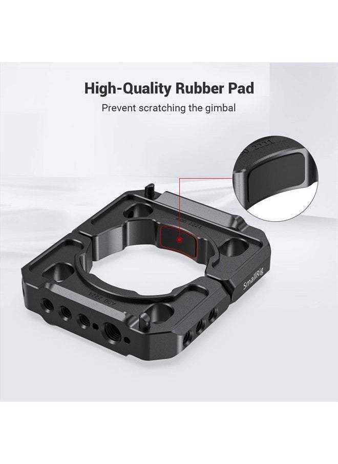 SMALLRIG - Rod Clamp Ring Extension Mounting Ring Compatible with DJI Ronin S Gimbal Stabilizer for DSLR Camera w/NATO Rail, 1/4'' Threaded Holes and 3/8'' Locating Holes for ARRI Standard – 2221 - Image 1