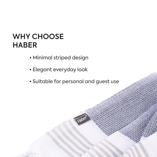 HABER Premium Light Weight 100% Cotton Bath Towel with Unique Micro Waffle Texture for Active Feel, Quick Absorption and Faster Drying Towel (Pack of 1, Blue) - Image 2