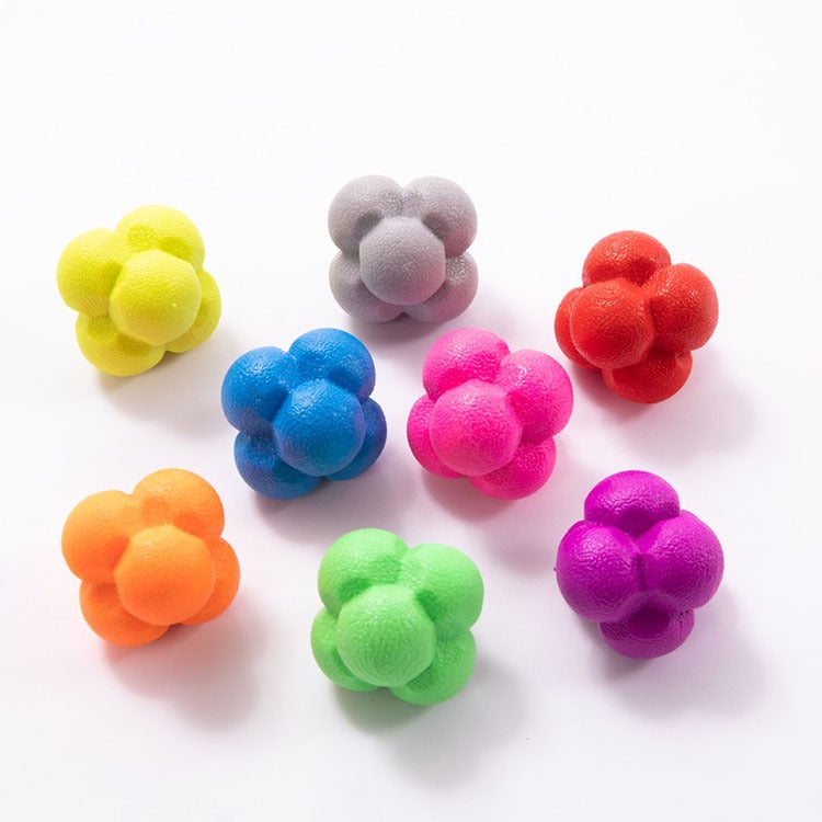 Yiwu Toy Hexagonal Ball High Elastic Reaction Ball Agility Ball Direction Changing Ball Speed Ball Exercise Reaction Ability - Image 1