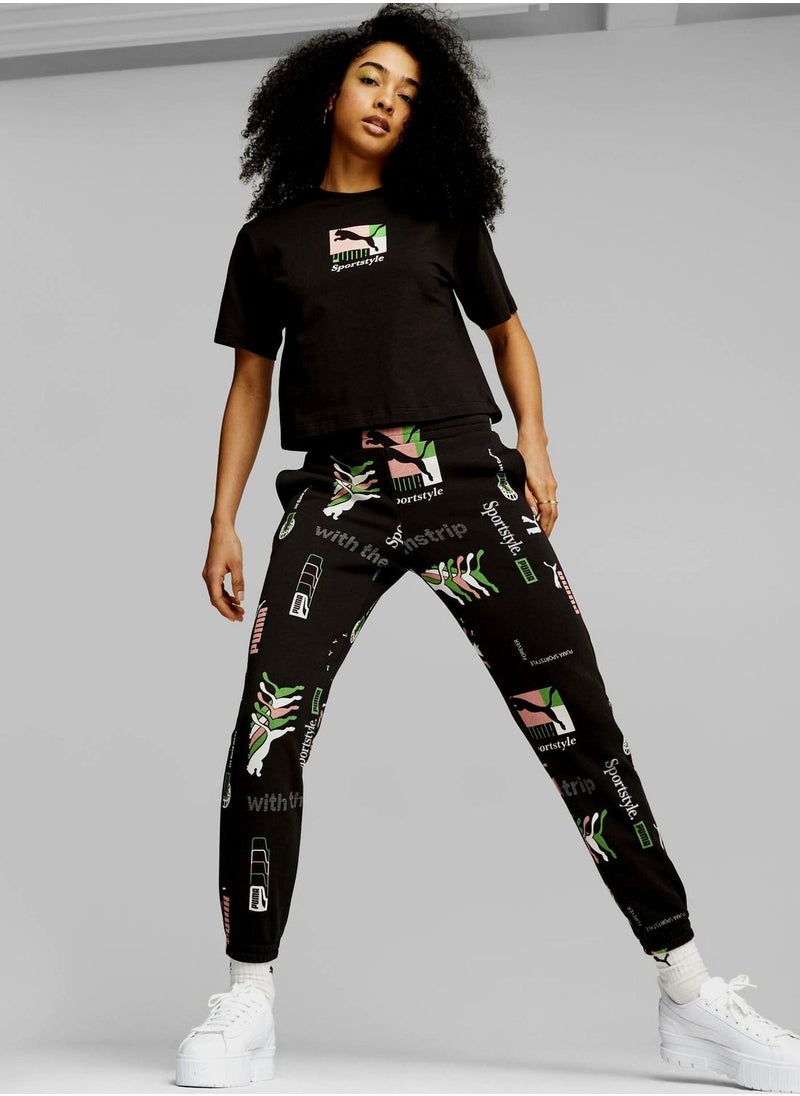 PUMA - Classics Brand Love Aop Sweatpants - Image 1
