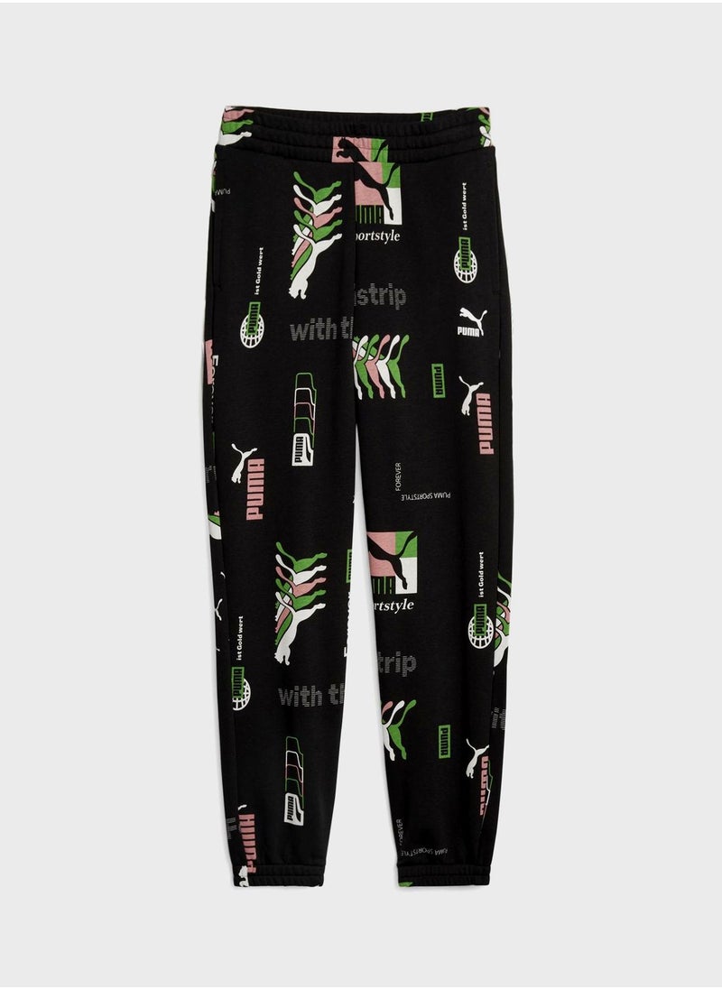 PUMA - Classics Brand Love Aop Sweatpants - Image 1