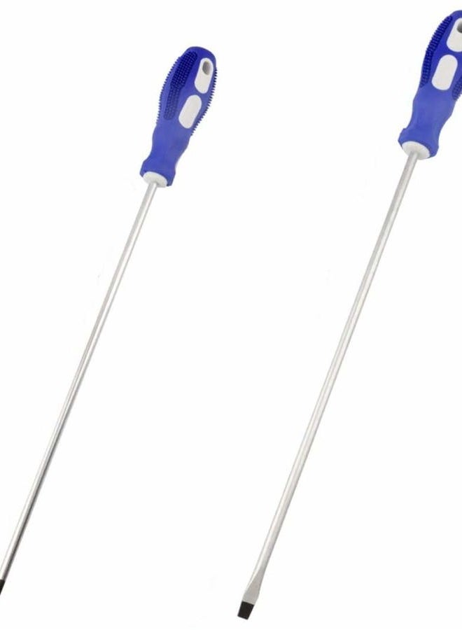 Nxtop 12-inch long Screwdriver Magnetic Tip Cross Head Flat Head NO.2 Screwdriver 2pack - Image 1
