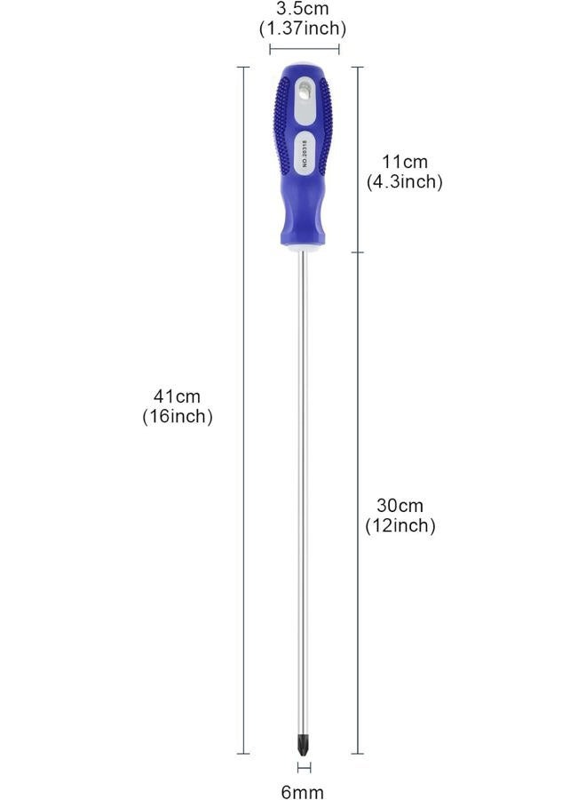 Nxtop 12-inch long Screwdriver Magnetic Tip Cross Head Flat Head NO.2 Screwdriver 2pack - Image 5