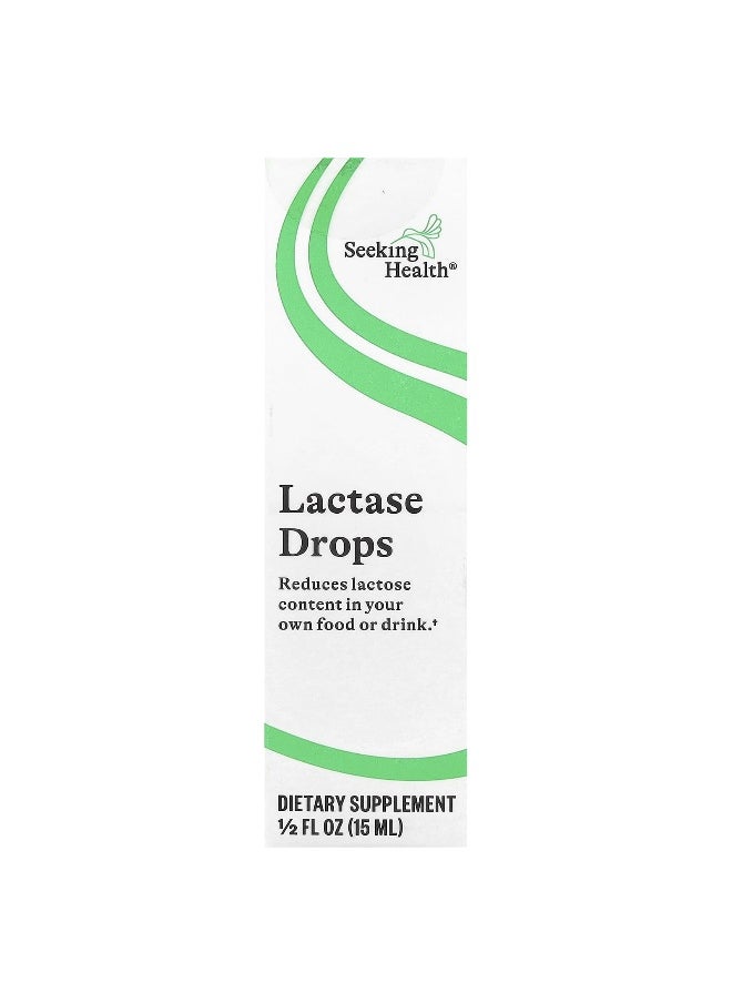 Seeking Health Seeking Health, Lactase Drops, 1/2 fl oz (15 ml)  - Image 1