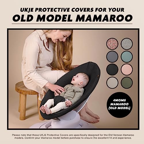 UKJE Liner Baby Rocker Cover, Compatible with 4moms MamaRoo 4 Old Model Before 2022, Baby Swing Cover, Bouncer Cover, Cover Swing Bouncer, Black - Image 5
