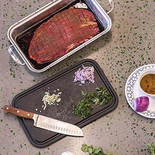 Charbroil Char-Broil 3526981P04 Grill Plus Roasting Pan & Cutting Board, Silver - Image 4