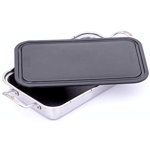 Charbroil Char-Broil 3526981P04 Grill Plus Roasting Pan & Cutting Board, Silver - Image 1