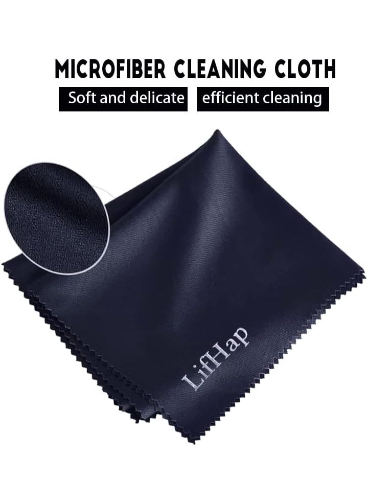 LifHap Extra Large Microfiber Cleaning Cloths12x 12 for Glasses or Eyeglass PhoneComputer ScreenCamera LensEye Glasses Lens CleanerEyeglass Cleaner Cloths Wipes for Delicate Surface6 Pcs  - Image 3