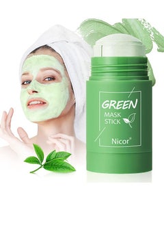 Nicor Green Tea Cleasing Mask Stick, Deep Cleanse Green Blackhead Remover Stick, Green Mask Stick for Face Moisturizing, Purifying, Blackhead Remover with Green Tea Extract For All Skin Types  - Image 1