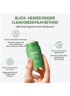 Nicor Green Tea Cleasing Mask Stick, Deep Cleanse Green Blackhead Remover Stick, Green Mask Stick for Face Moisturizing, Purifying, Blackhead Remover with Green Tea Extract For All Skin Types  - Image 4