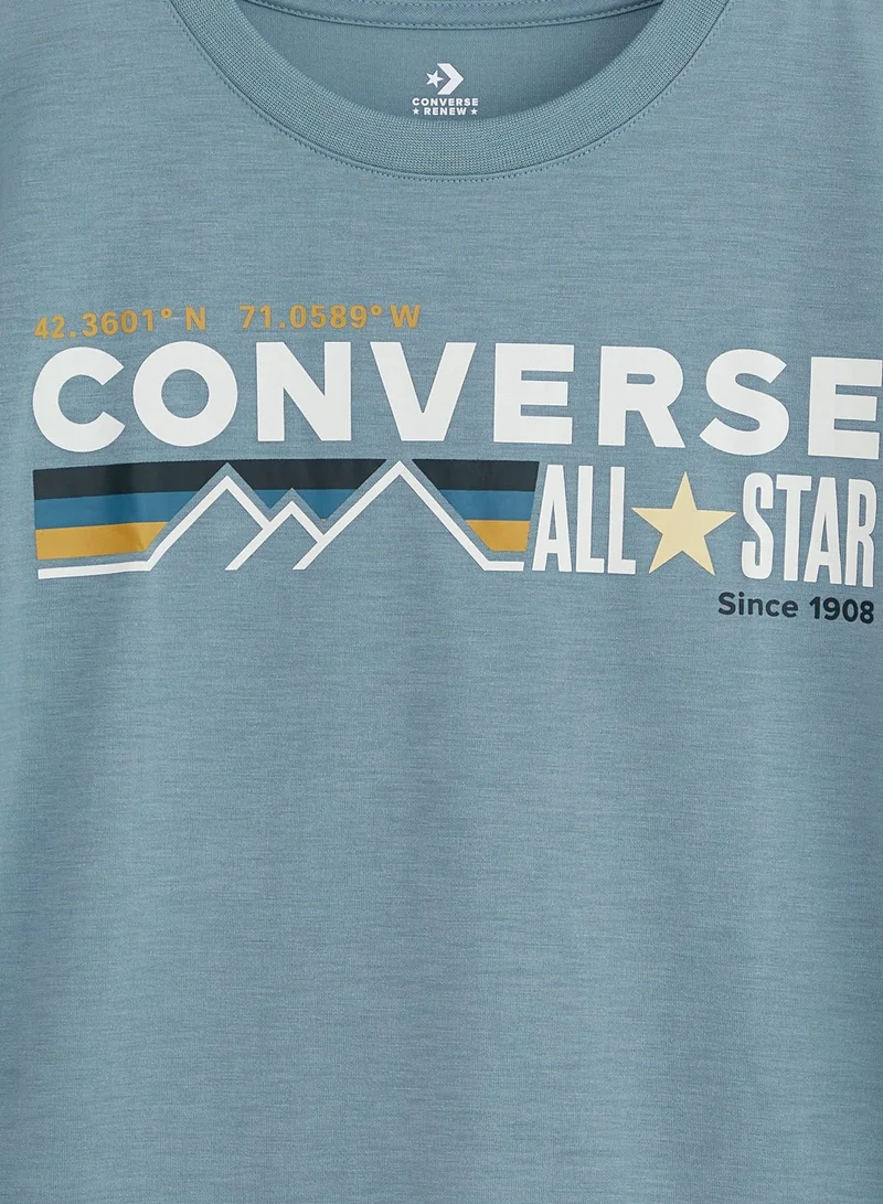 CONVERSE Youth Wordmark Chest Stripe T-Shirt