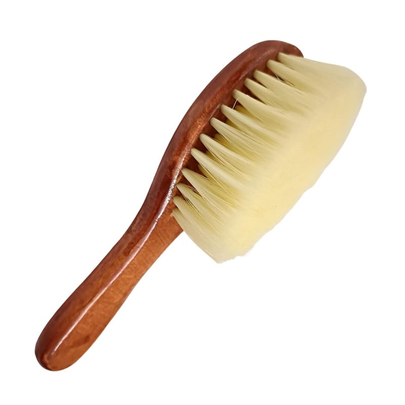 GutarGoo® Wooden Hair Duster Brush – Soft Bristle Cleaning & Beard Brush with Ergonomic Wooden Handle for Barbers, Salons & Home Use (Pack of 1) - Image 5