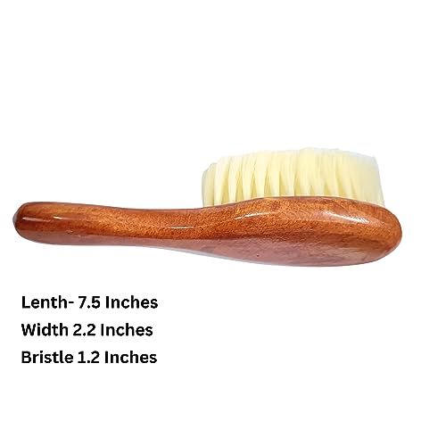 GutarGoo® Wooden Hair Duster Brush – Soft Bristle Cleaning & Beard Brush with Ergonomic Wooden Handle for Barbers, Salons & Home Use (Pack of 1) - Image 4