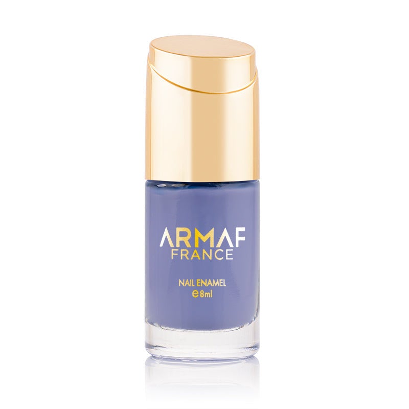 Armaf France Glitter Nail Enamel 8ml, Misty Blue , Long Lasting Nail Polish, Shimmer Finish High Shine, Quick Dry Resistant Nail Colour, Long Lasting, Lightweight & Non Sticky, Best For Every Outfit
