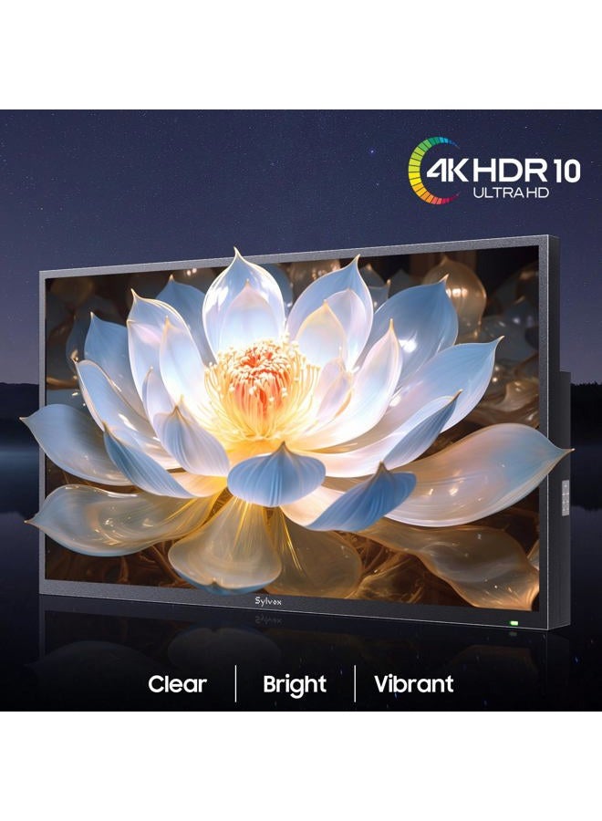 SYLVOX Outdoor TV, 55 inch Smart TV Waterproof Outdoor TVs, 4K Weatherproof Television for Outside, Support Google Assistant, Chromecast, 1000 nit Brightness Partial Sun (Deck Pro 2.0/2024) - Image 3